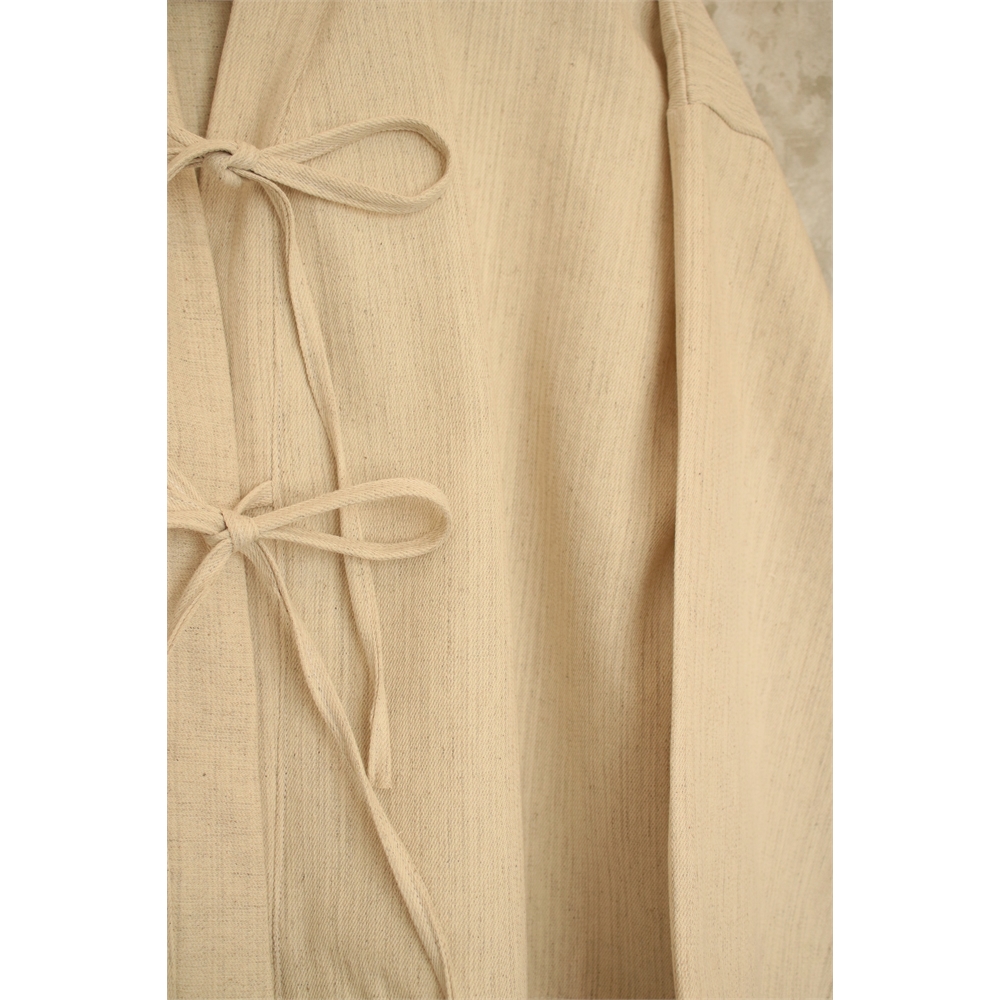Bej mini fiyonk kimono